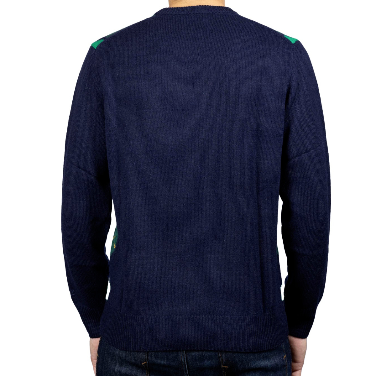 MC2 Saint Barth Maglia con Stampa Rombi Uomo Heron P Blu Navy