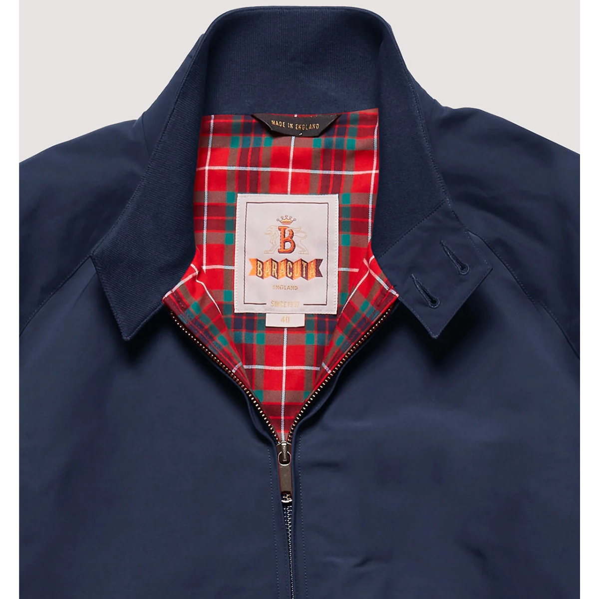 Baracuta Giacca in Cotone Uomo G9 Harrington Blu Navy