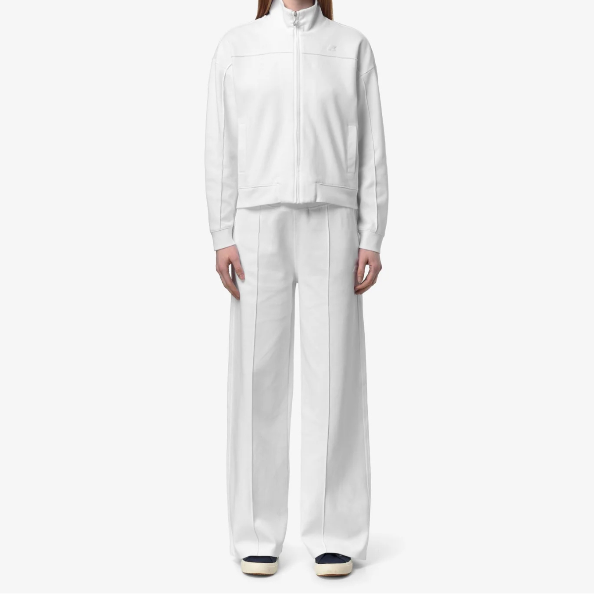 K-Way Pantaloni in Cotone Loyre Interlock Donna White