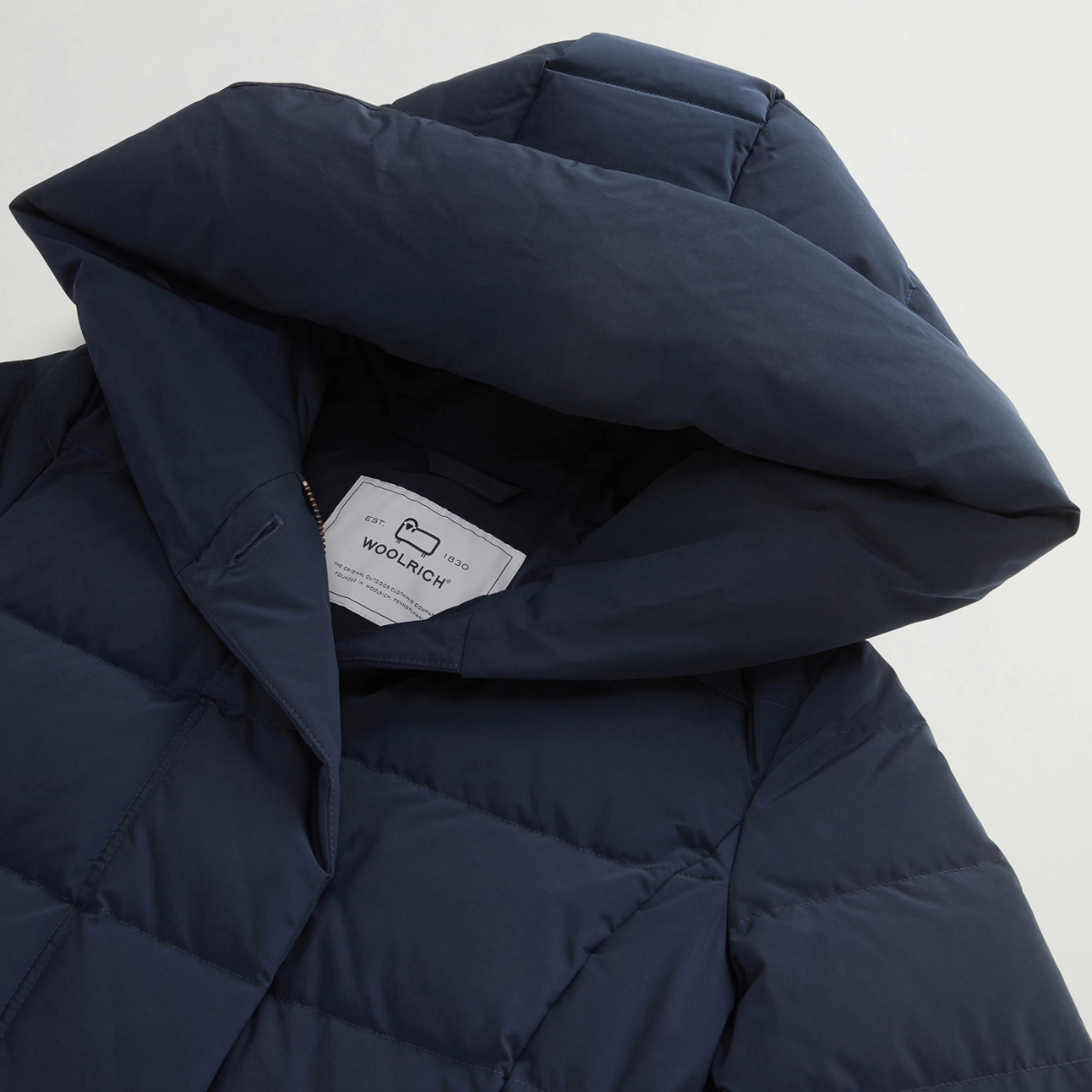 Woolrich Parka Trapuntato Puffy Prescott Donna Melton Blue