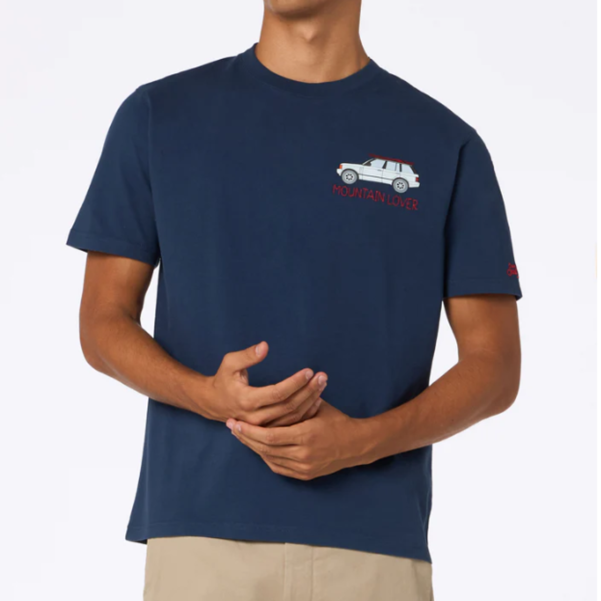 MC2 Saint Barth T-Shirt in Cotone Pesante Uomo Arnott Blu