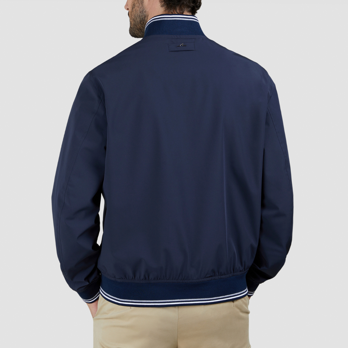 Paul & Shark Bomber con Profili a Righe Uomo Blu Navy