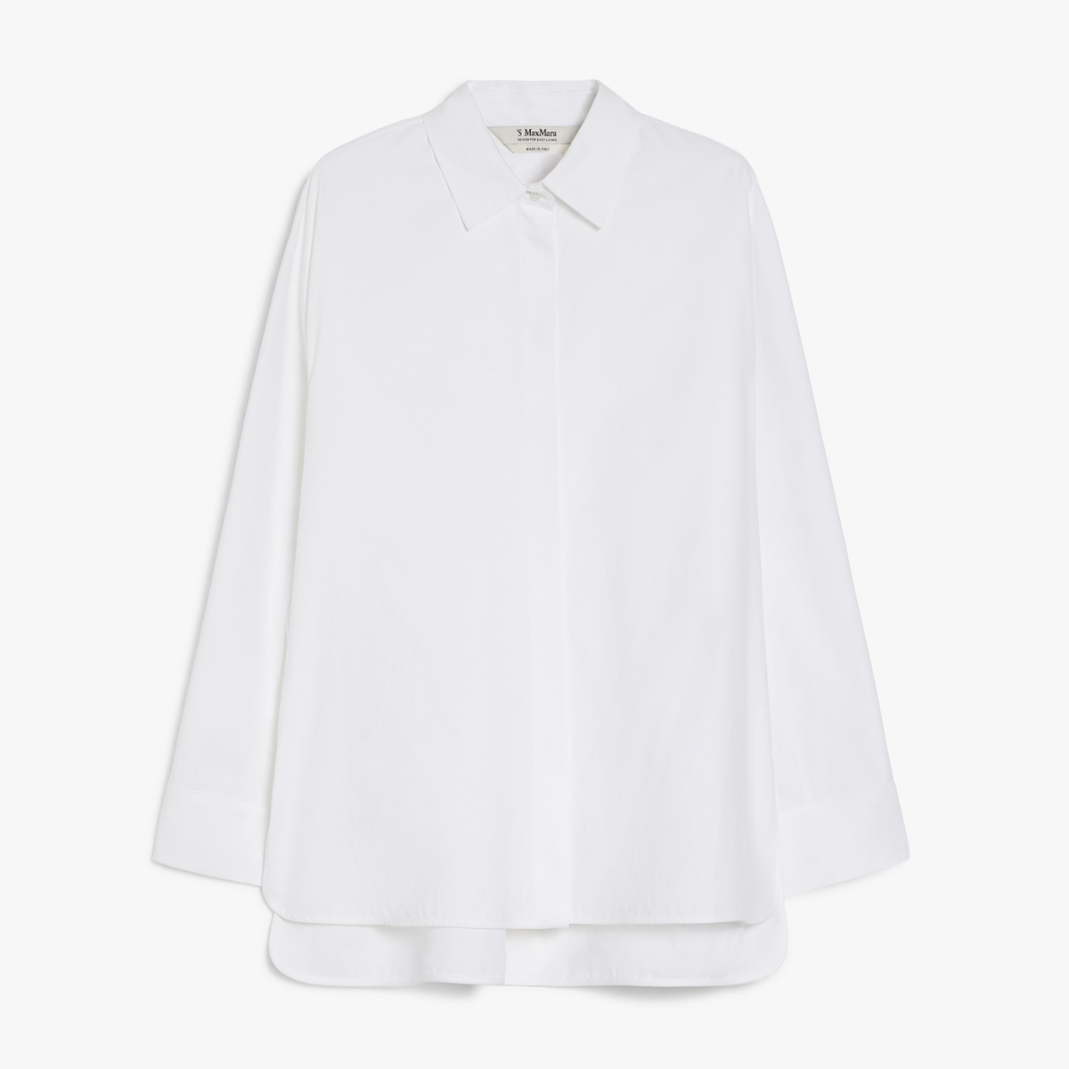 Max Mara Camicia in Cotone Donna Conero Bianco