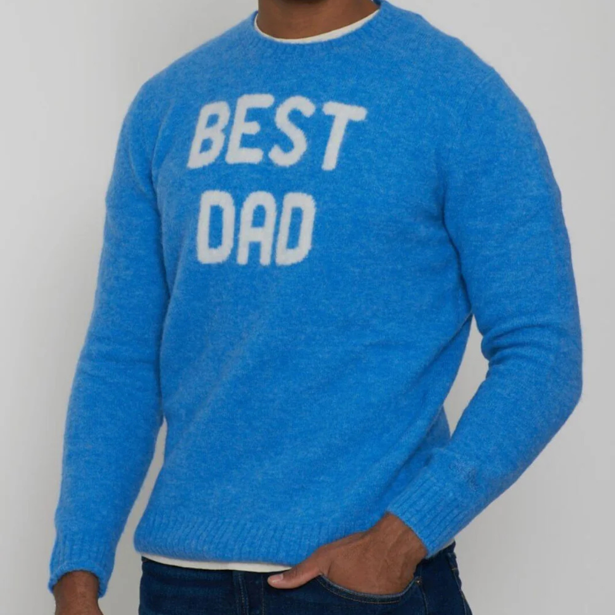 MC2 Saint Barth Maglia Stretch Uomo Best Dad Azzurro