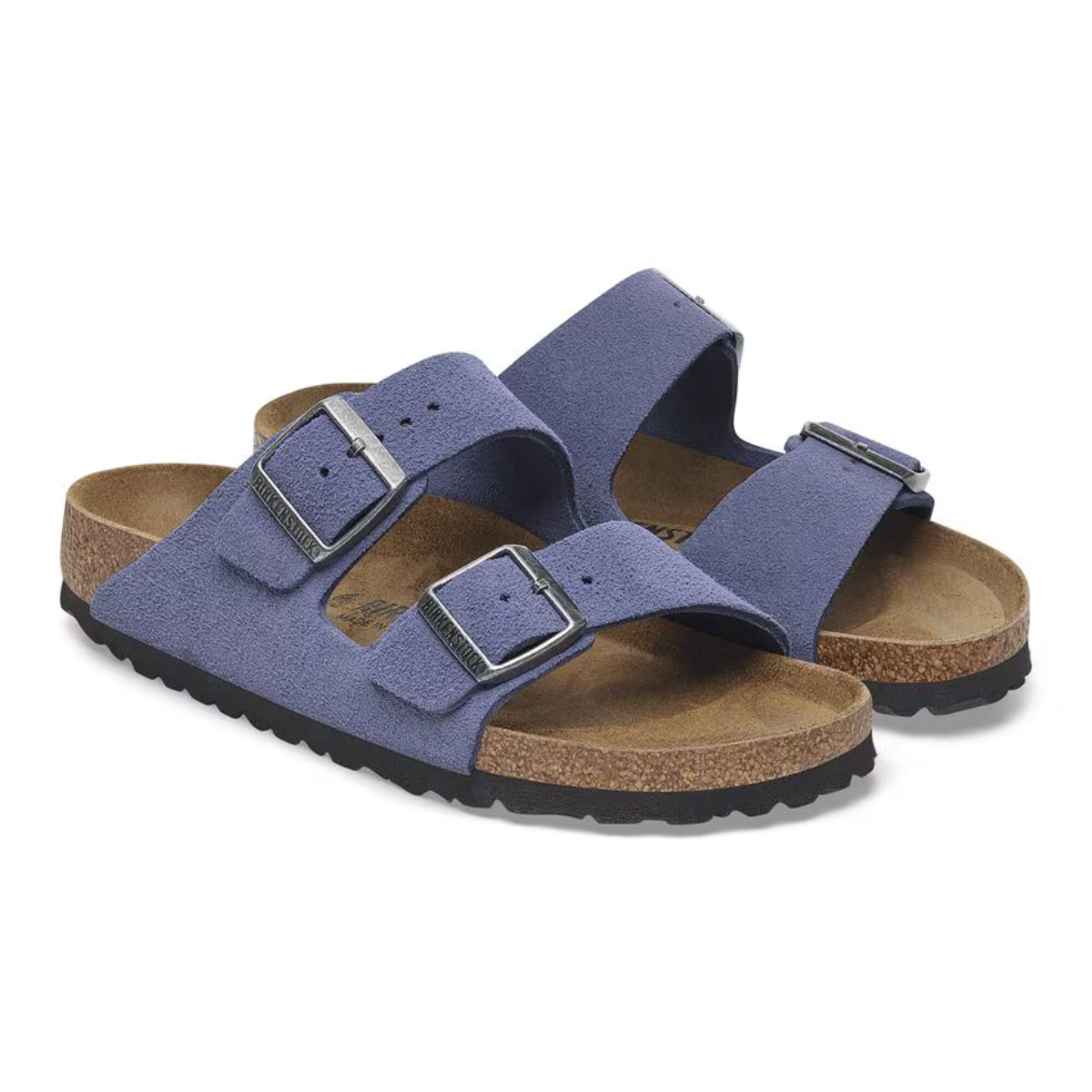 Birkenstock Sandalo Arizona in Pelle Scamosciata Donna Purple Dusk