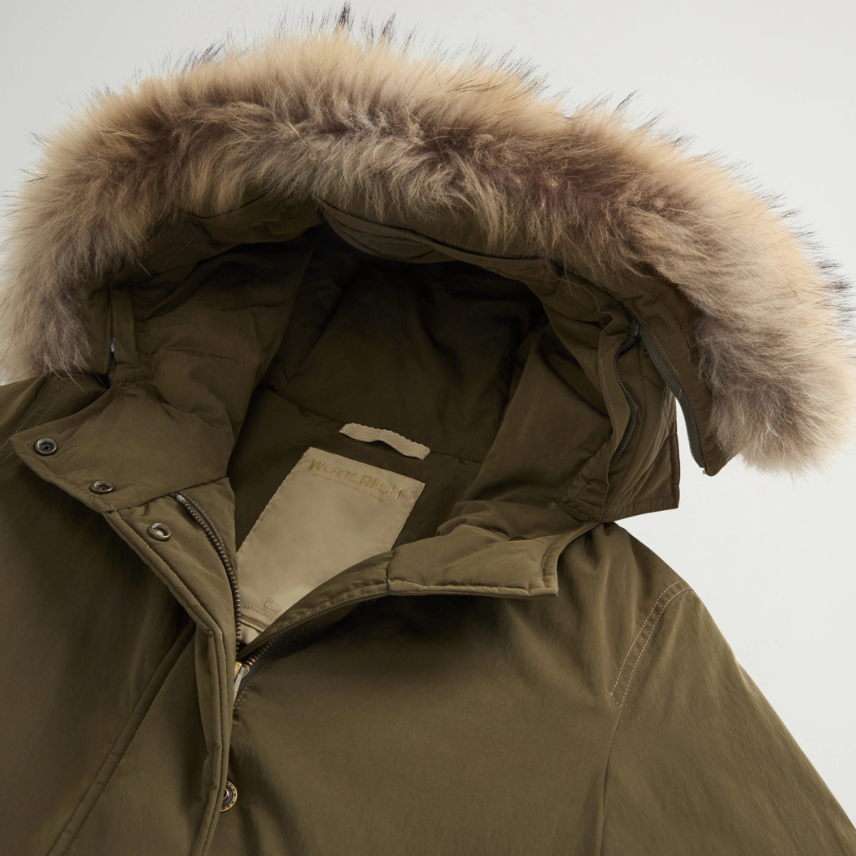 Woolrich Parka Grace Fur Donna Dark Green