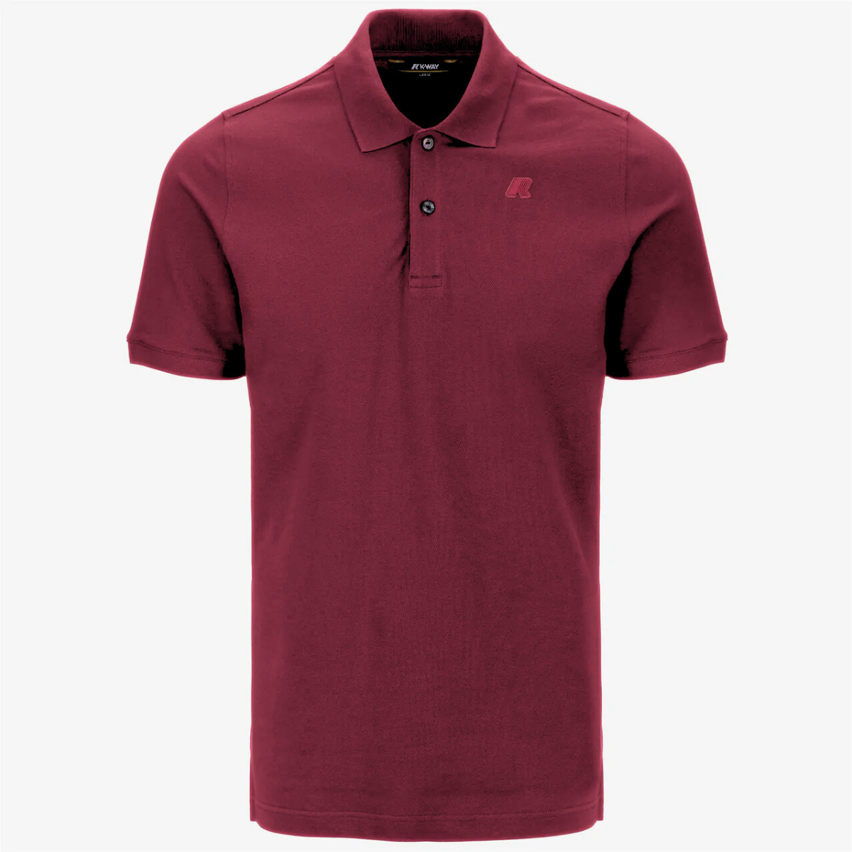 K-Way Polo in Cotone Pique' Uomo Amedee Pique Red Brownish
