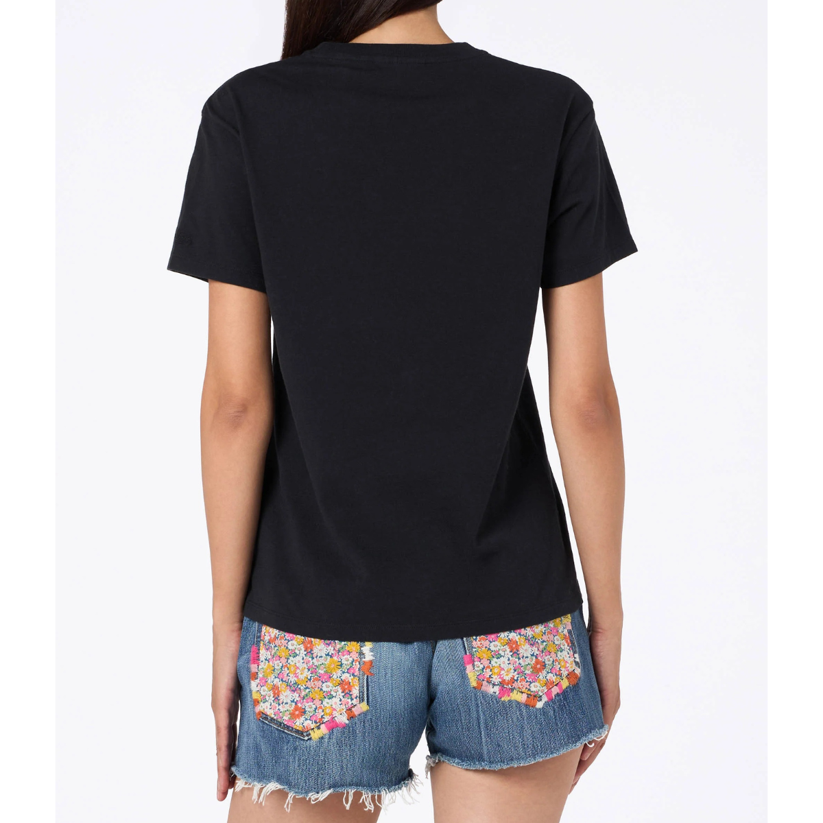Mc2 Saint Barth T-Shirt in Cotone Emilie Ricamo Sono Nera