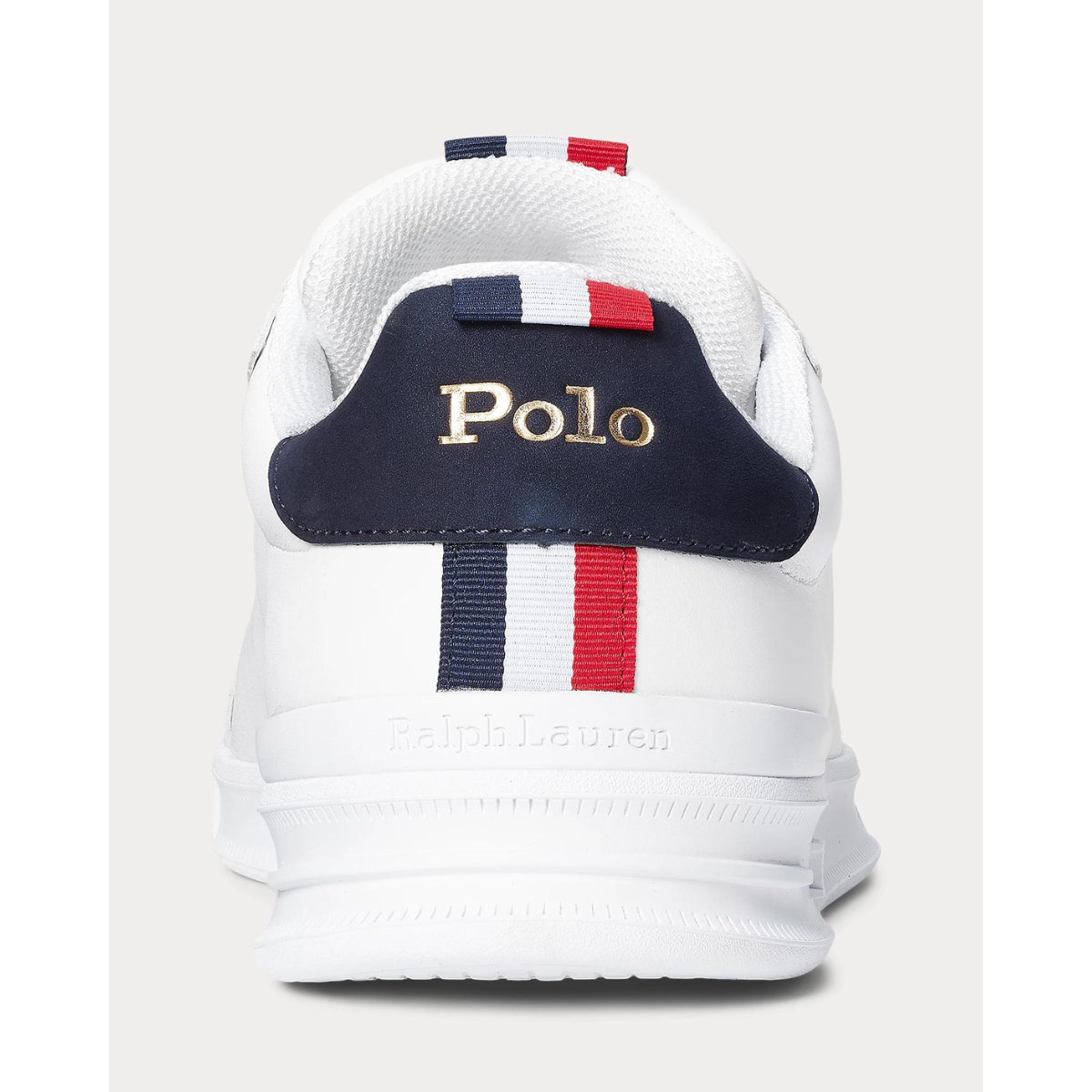 Polo Ralph Lauren Sneakers in Pelle Heritage Court Uomo Bianco/Blu