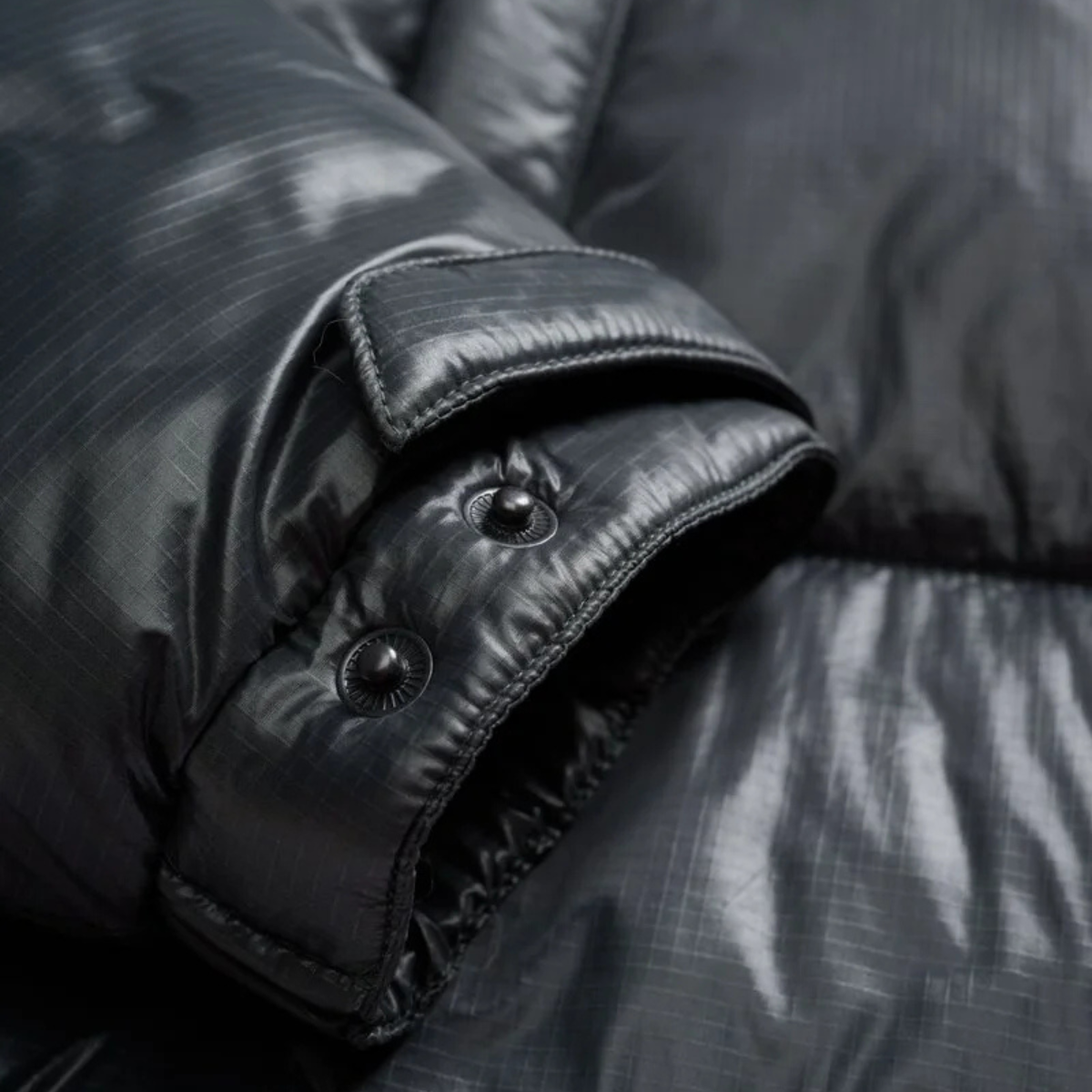 Blauer Giubbetto in Nylon Gloria Donna Nero