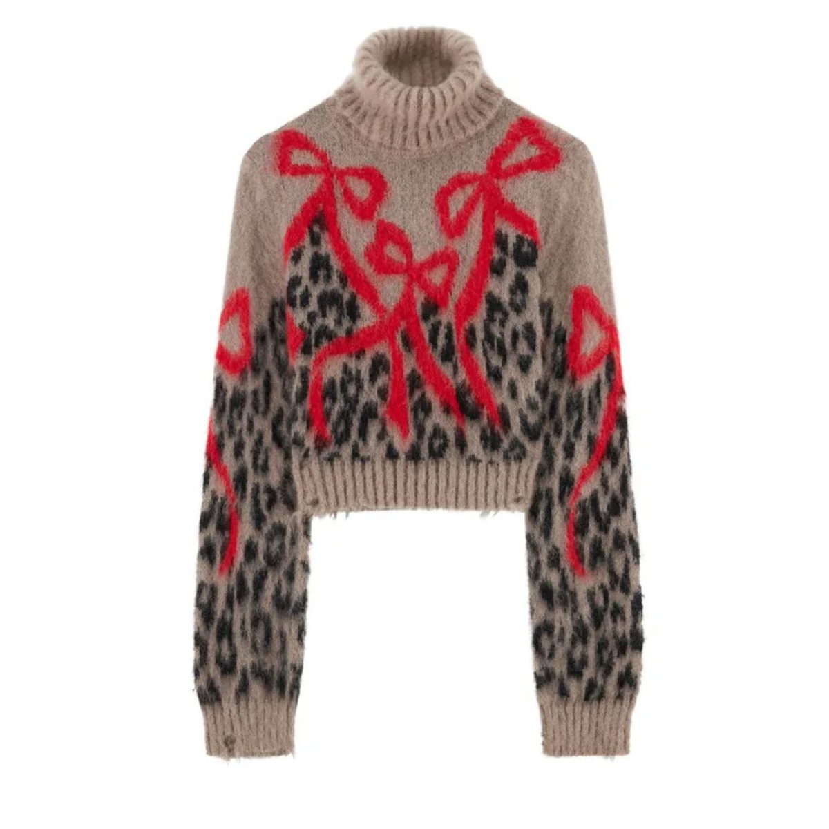 Aniye By Maglia in Misto Mohair Donna Crop Maku Flakes Talc