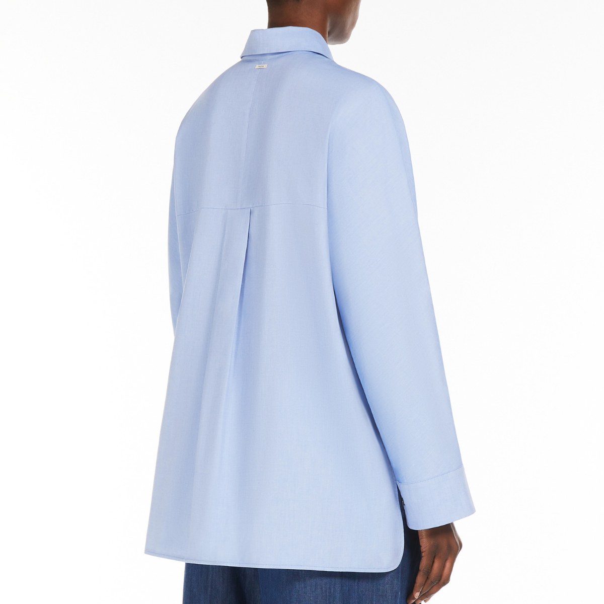 Max Mara Camicia in Cotone Donna Conero Azzurro