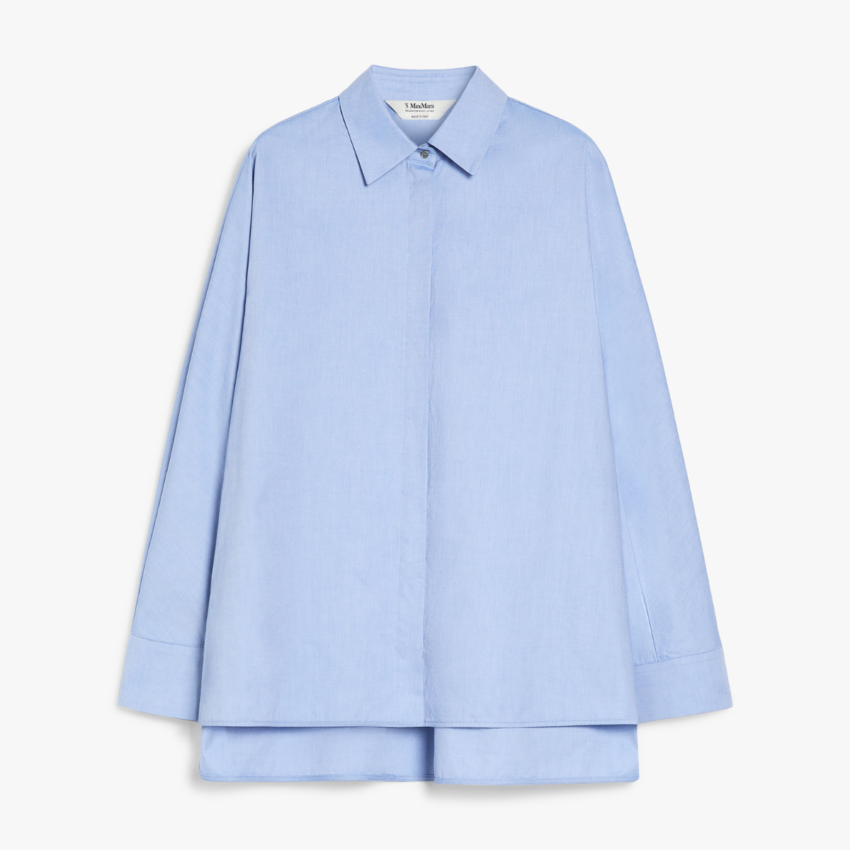 Max Mara Camicia in Cotone Donna Conero Azzurro