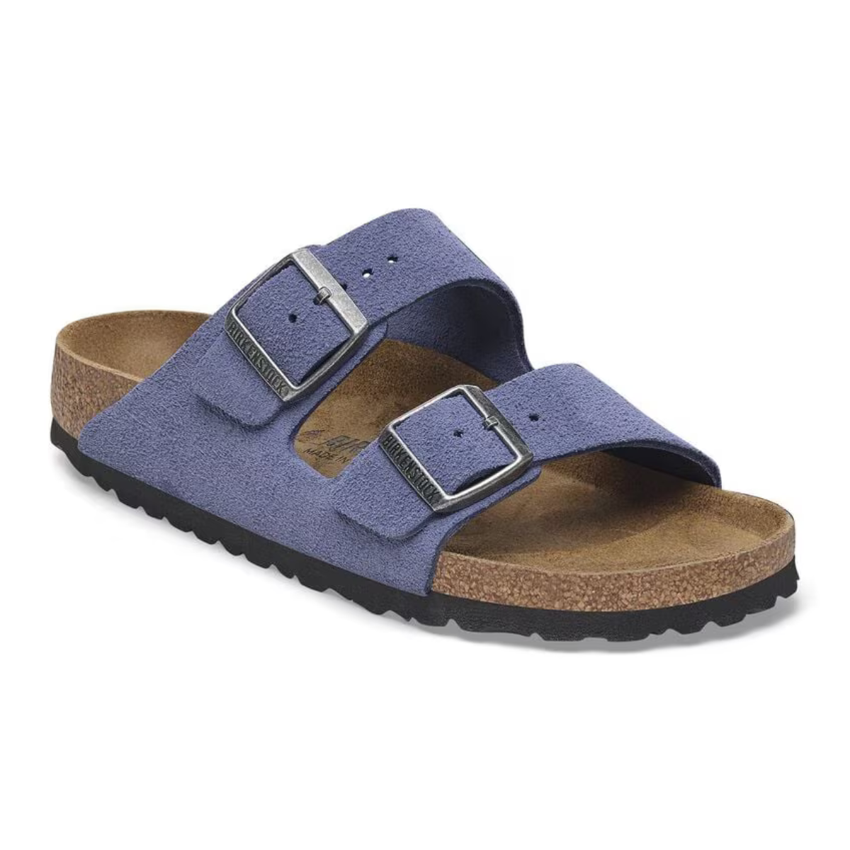 Birkenstock Sandalo Arizona in Pelle Scamosciata Donna Purple Dusk