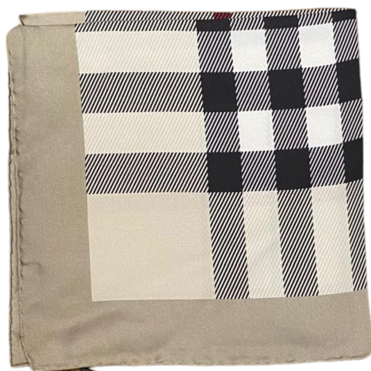 Burberry Foulard in Seta Unisex Check Champagne Il Galeone