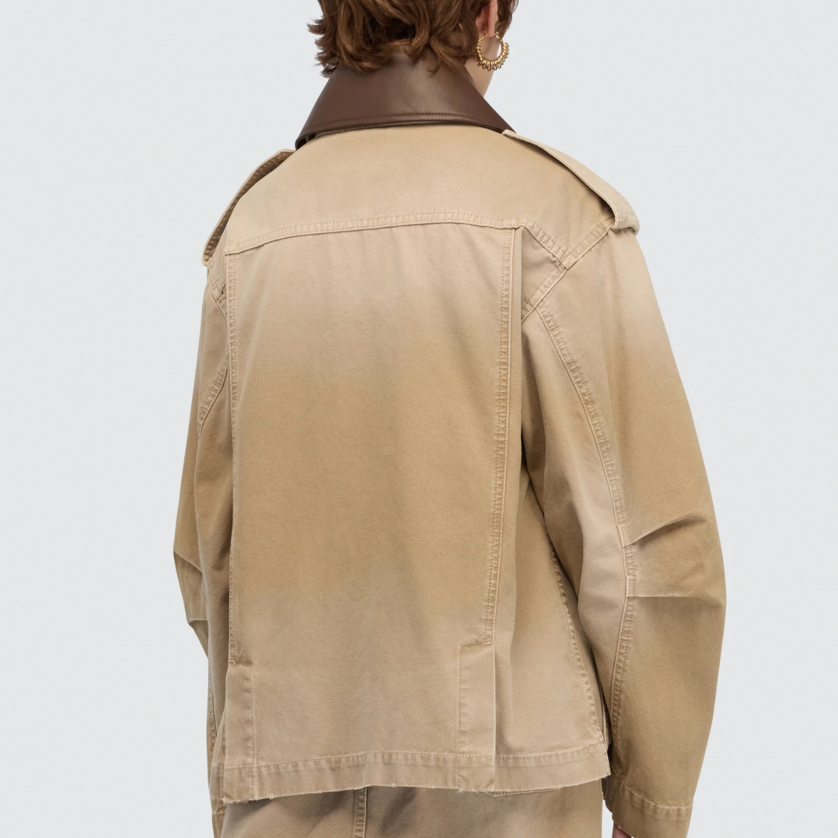 Semicouture Giacca in Canvas di Cotone Gloria Donna Juta