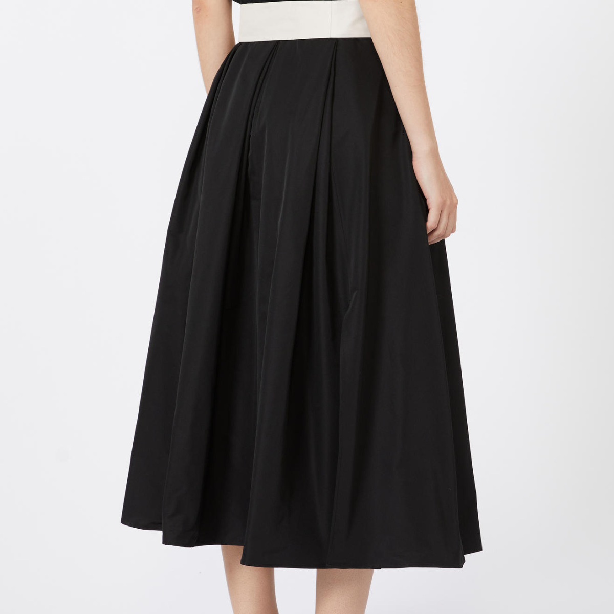 Max Mara Gonna in Twill di Misto Cotone SMMBaschi Donna Nero