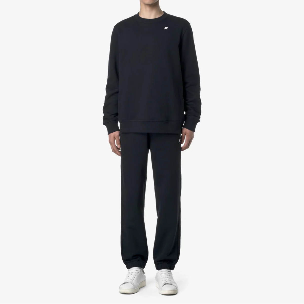 K-Way Pantalone in Cotone Mickyel French Terry Uomo Blue Depth