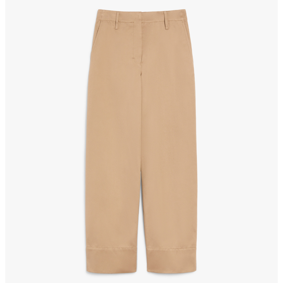 Max Mara Pantalone in Cotone Donna Unico Beige Oro