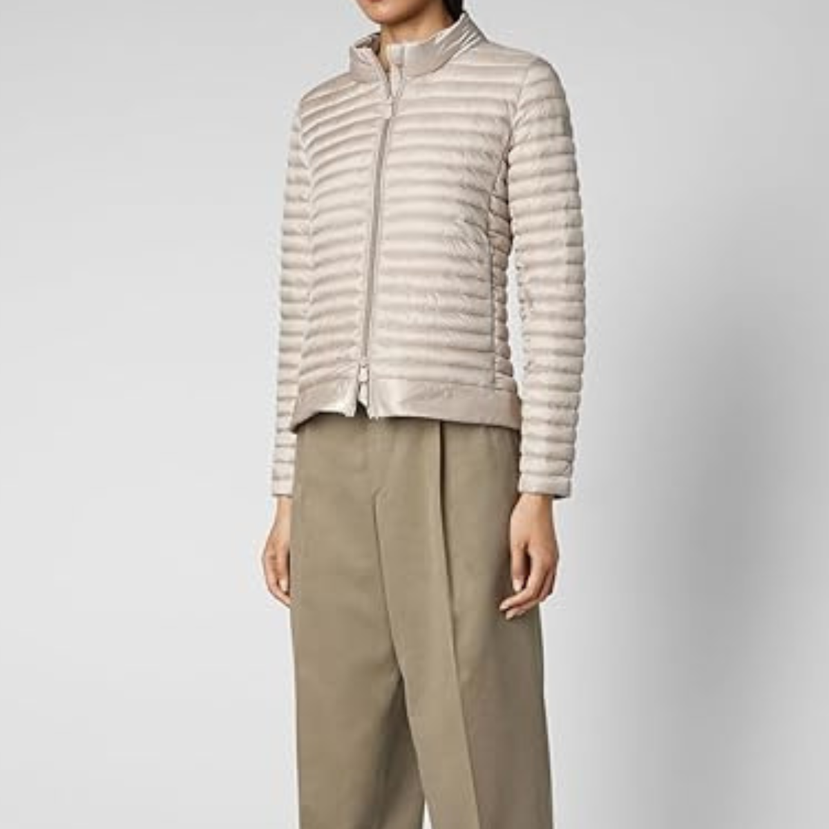 Save the Duck Giubbetto in Nylon Donna Alyssa Beige Chiaro