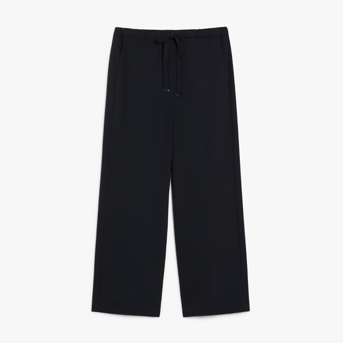 Max Mara Pantalone in Fresco Lana Donna Argenta Blu Notte