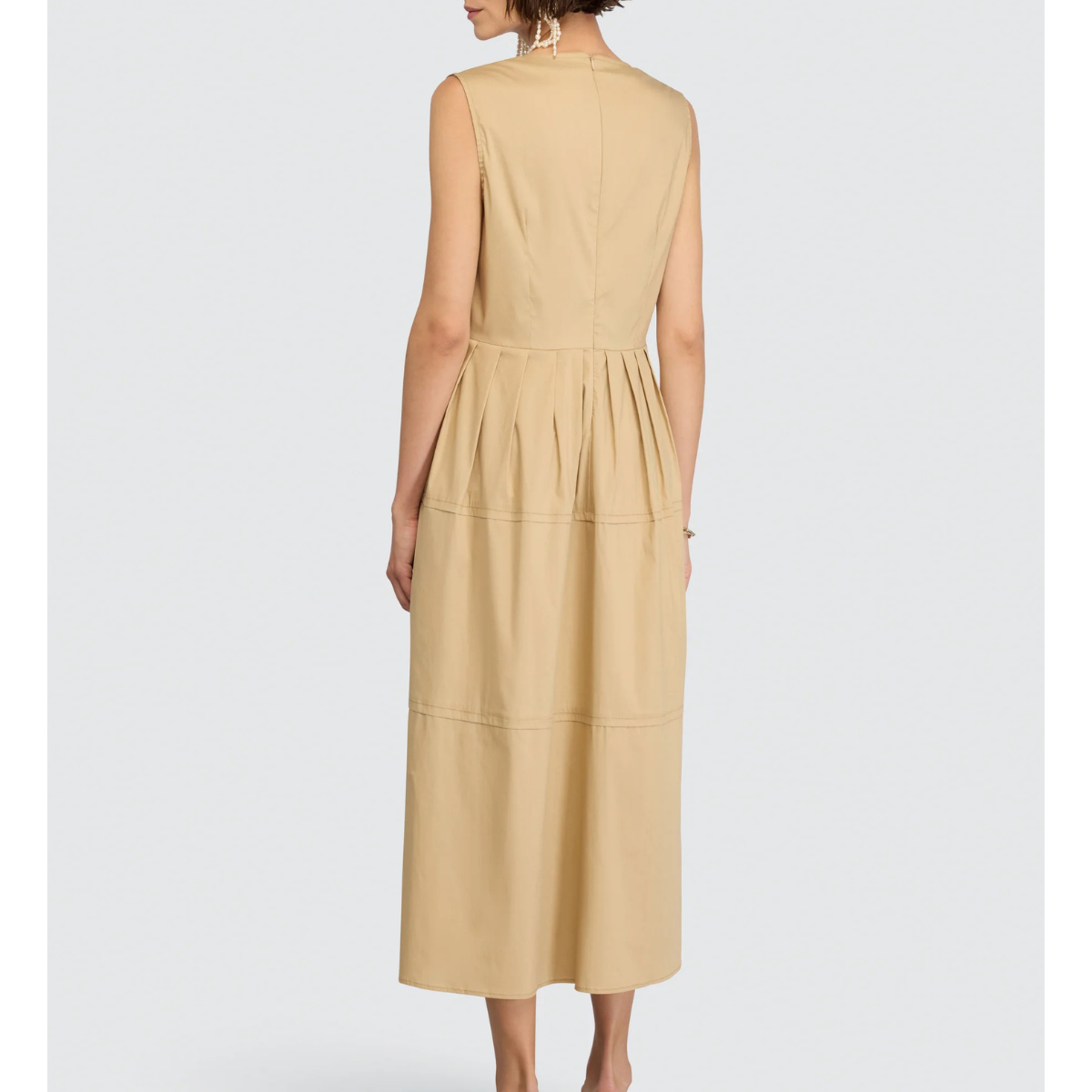 Semicouture Abito in Cotone Zoie Donna Canapa