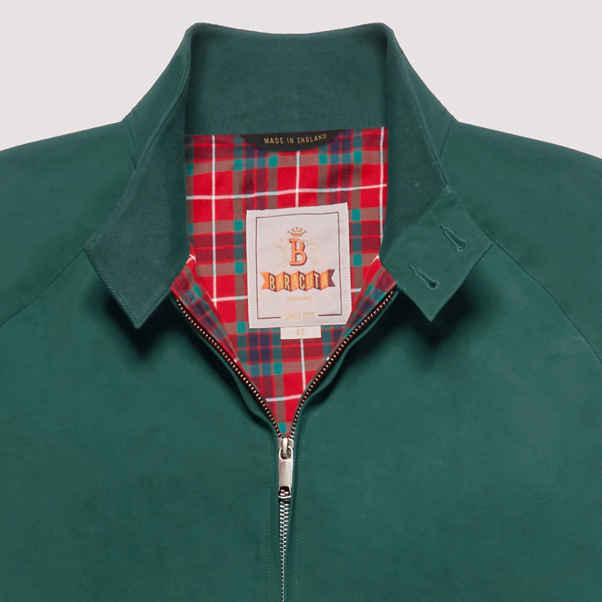 Baracuta Giacca in Cotone Uomo G9 Harrington Racing Green