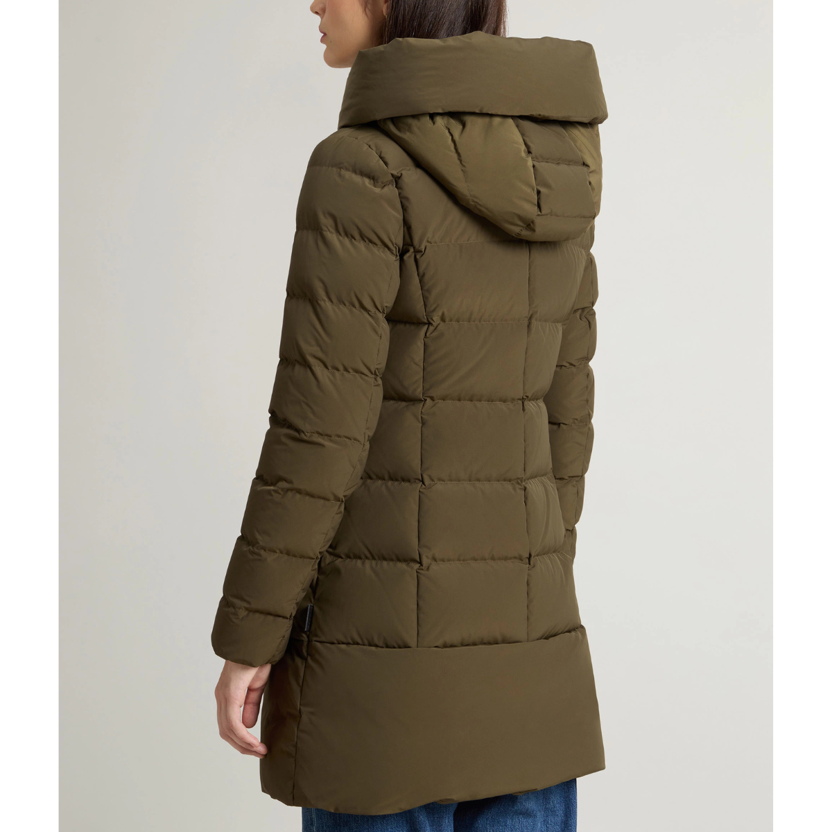 Woolrich Parka Trapuntato Puffy Prescott Donna Dark Green