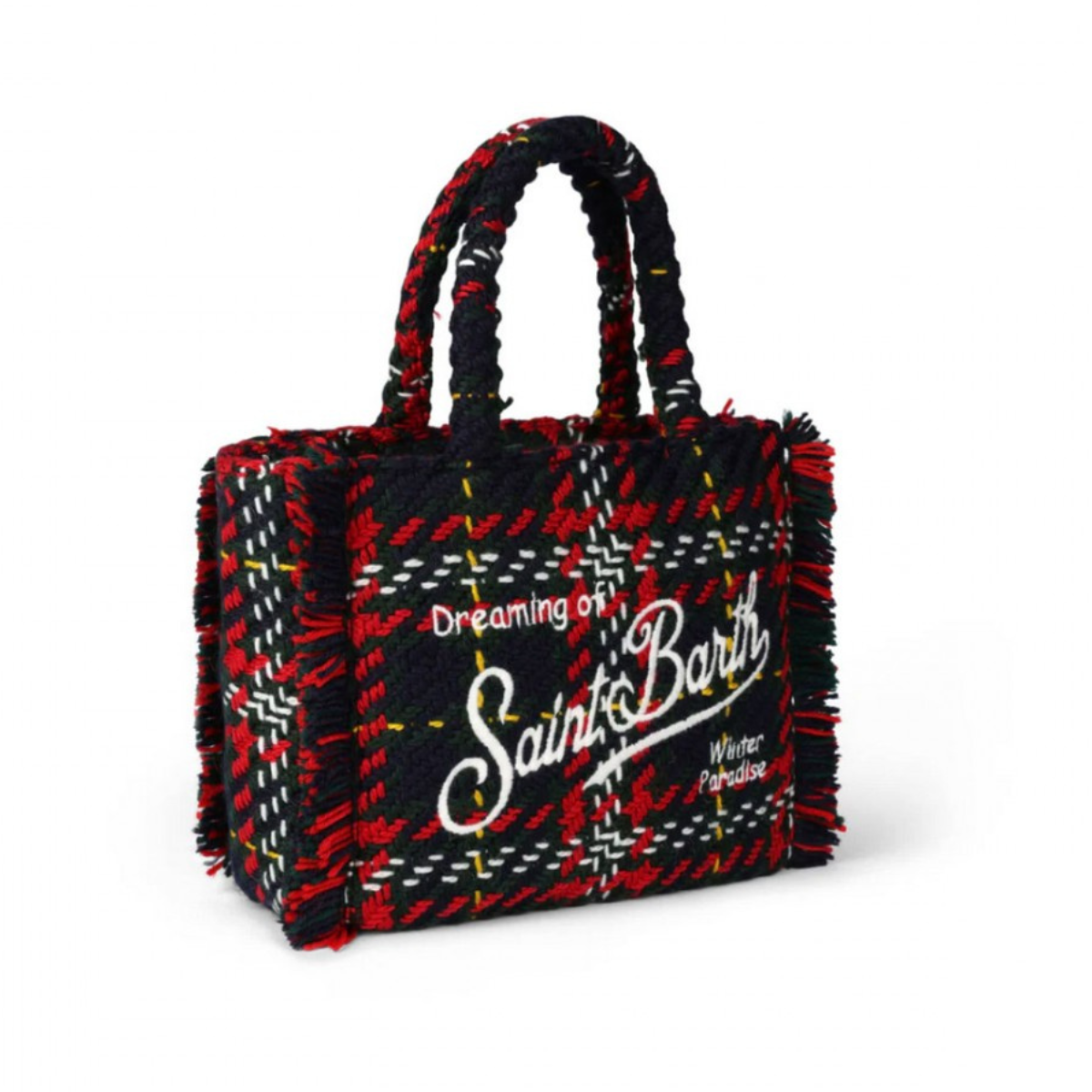 Mc2 Saint Barth Borsa a Mano Donna Colette Tartan Blu