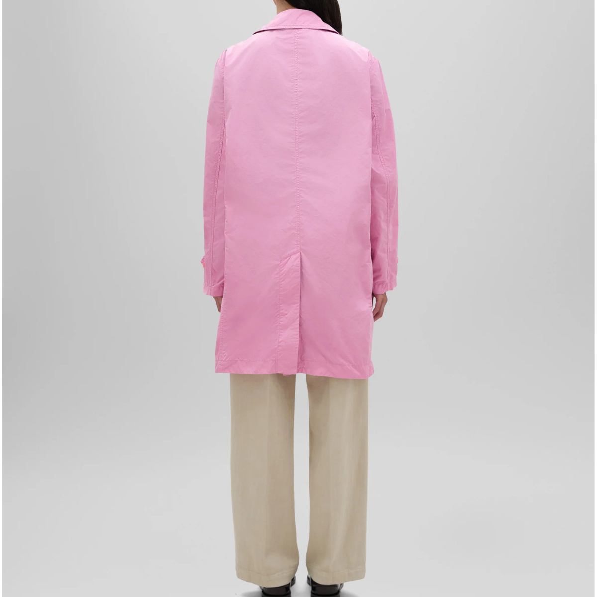 Aspesi Impermeabile in Tessuto Tecnicno Donna Lemonade Rosa