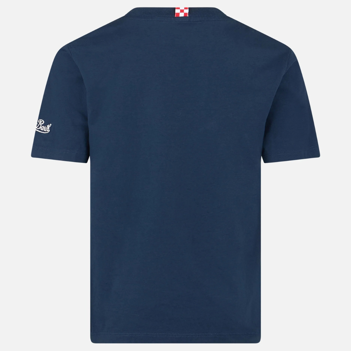 Mc2 Saint Barth T-Shirt Man in Cotone con Ricamo Uomo Special Summer Blu