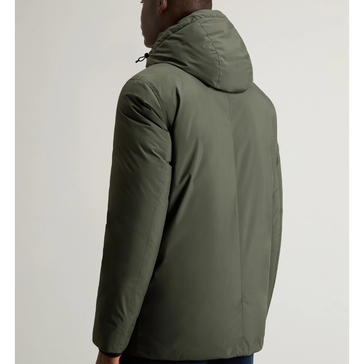 Woolrich Arctic Parka con Cappuccio in Cloud Poly Uomo Dark Green