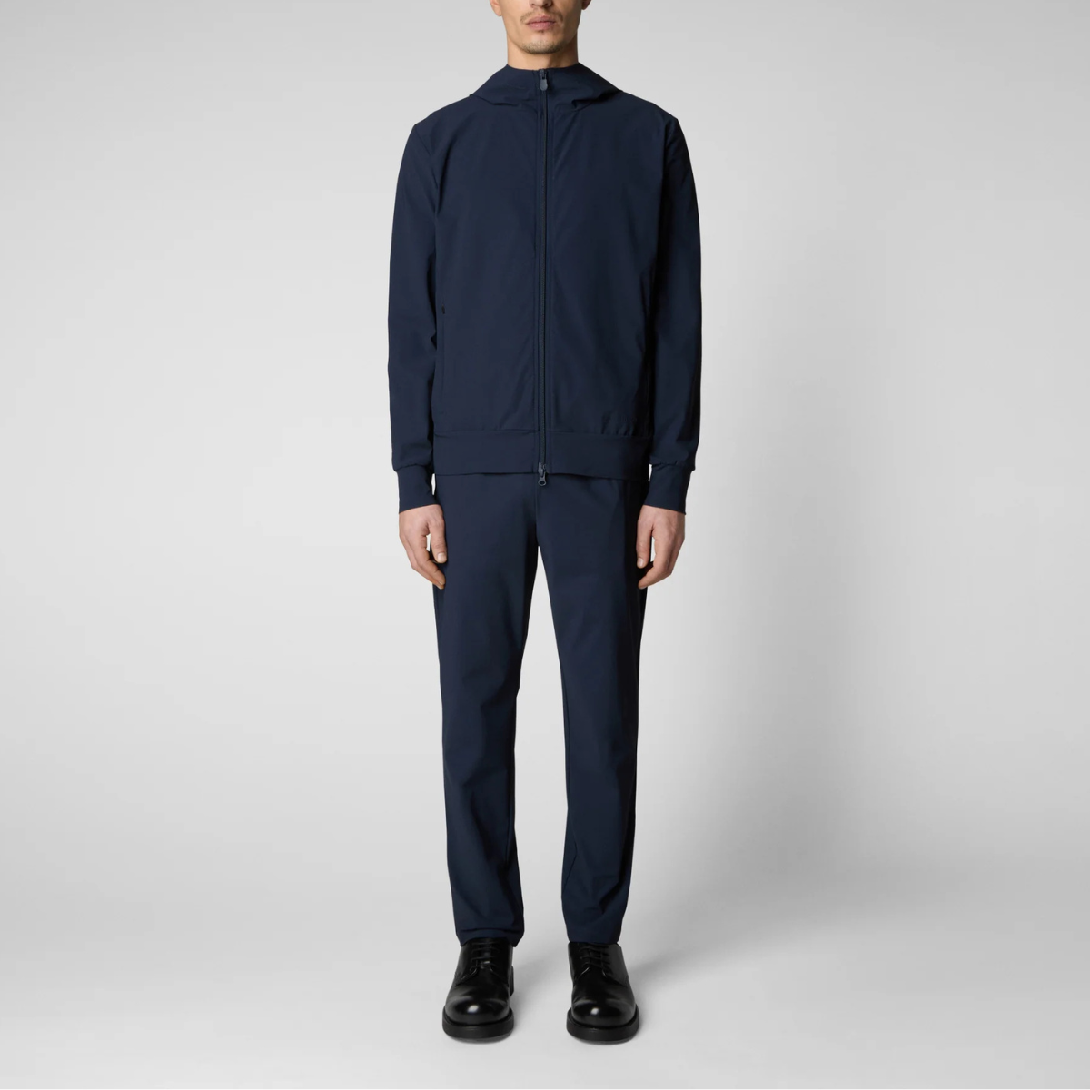Save The Duck Giacca Leggera in Nylon Uomo Luiz Blu Navy
