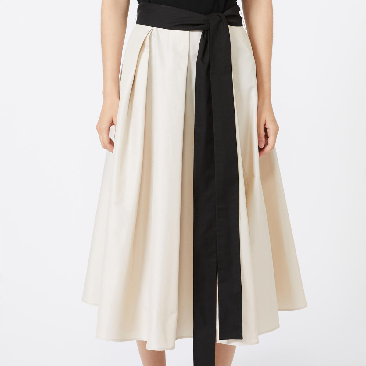 Max Mara Gonna in Twill di Misto Cotone SMMBaschi Donna Naturale