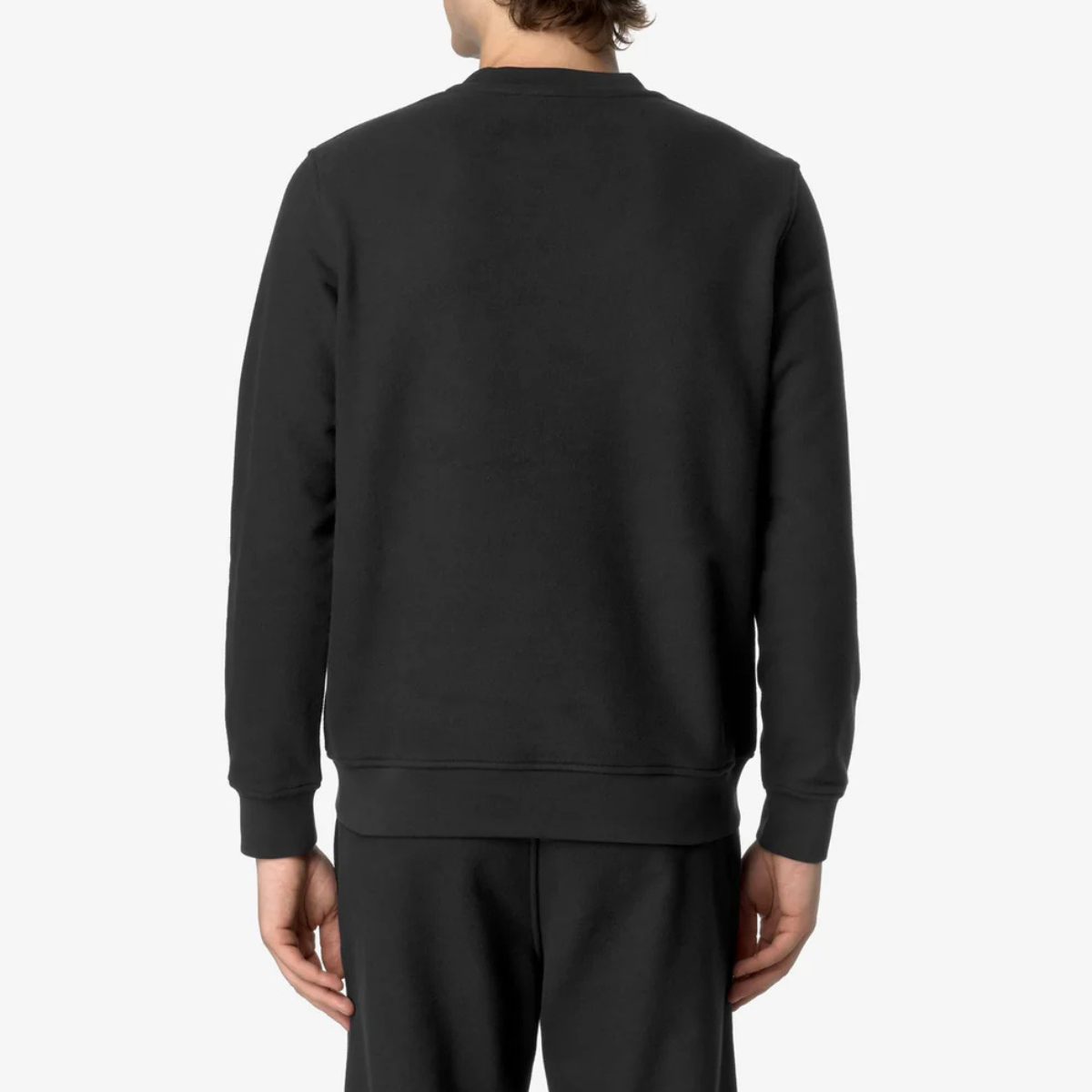 K-Way Felpa in Cotone Baptiste Heavy Fleece Uomo Black Pure