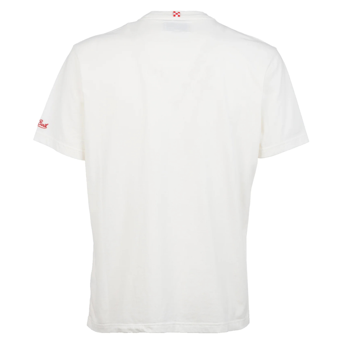 MC2 Saint Barth T-Shirt in Cotone Pesante Uomo Arnott Cortina Bianco