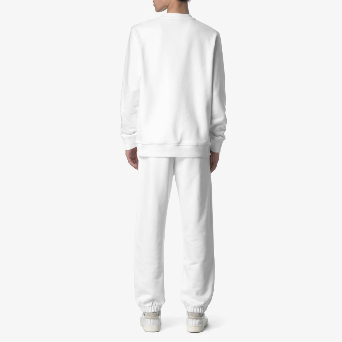 K-Way Pantalone in Cotone <Mickyel French Terry Uomo White