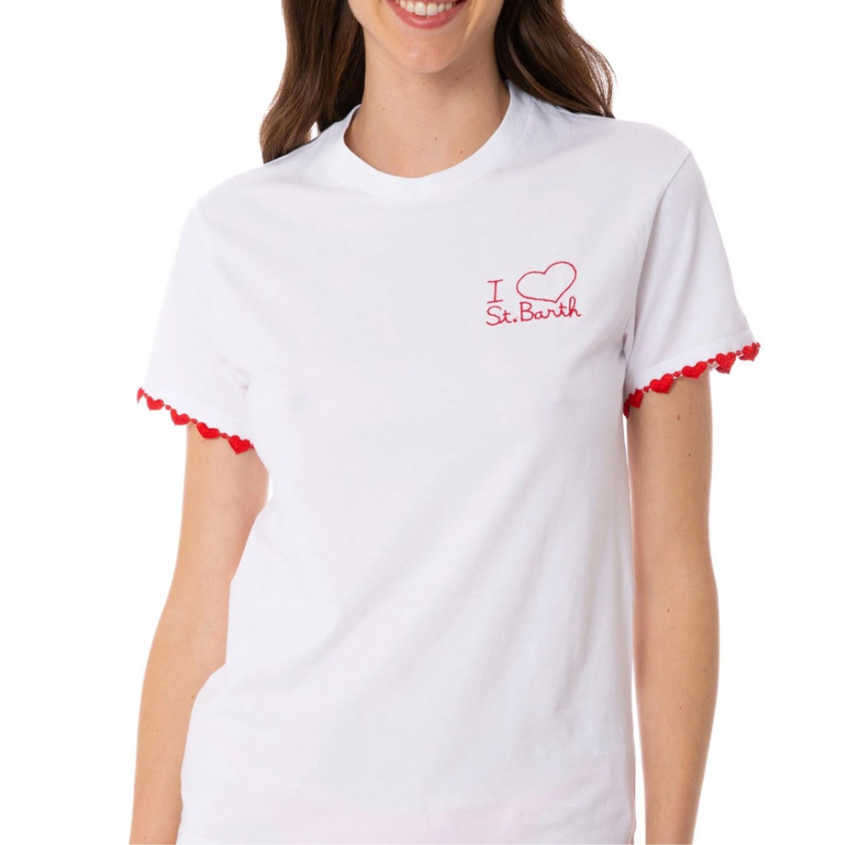 MC2 Saint Barth T Shirt in Cotone Emilie Donna Bianco