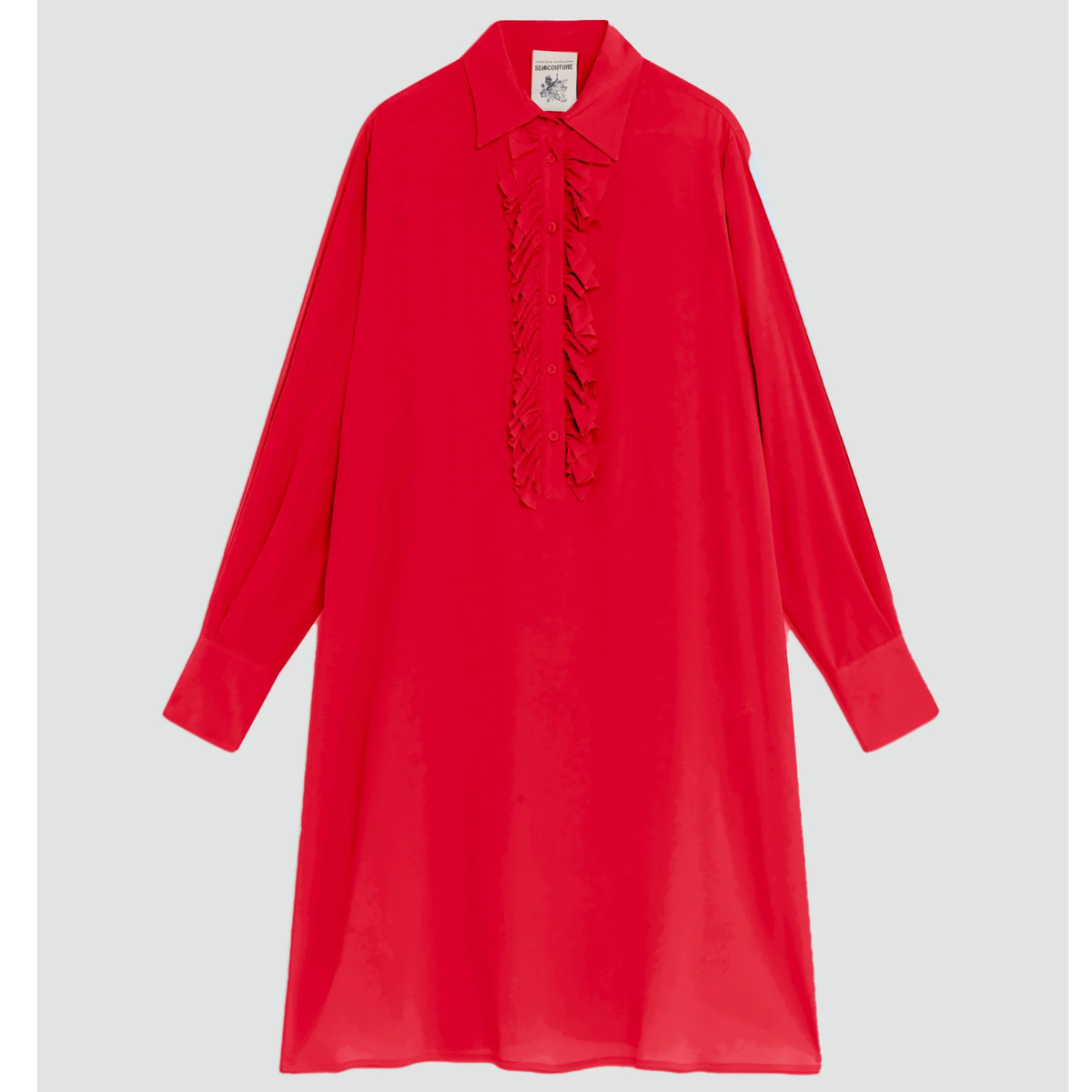 Semicouture Abito a Manica Lunga Angela Donna Paprika