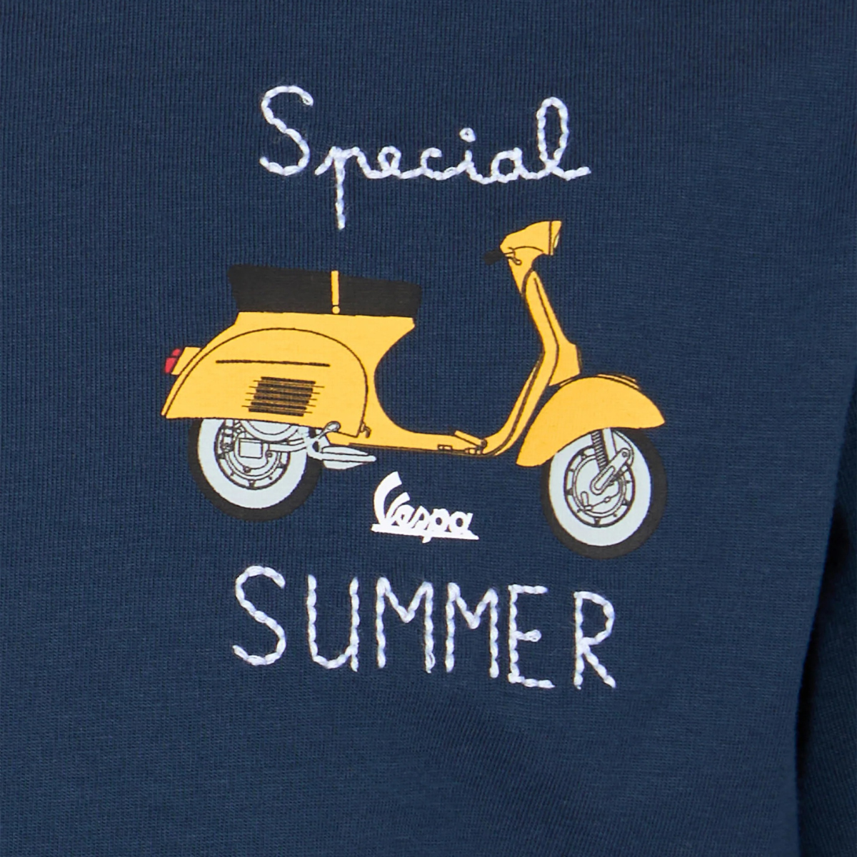 Mc2 Saint Barth T-Shirt Man in Cotone con Ricamo Uomo Special Summer Blu