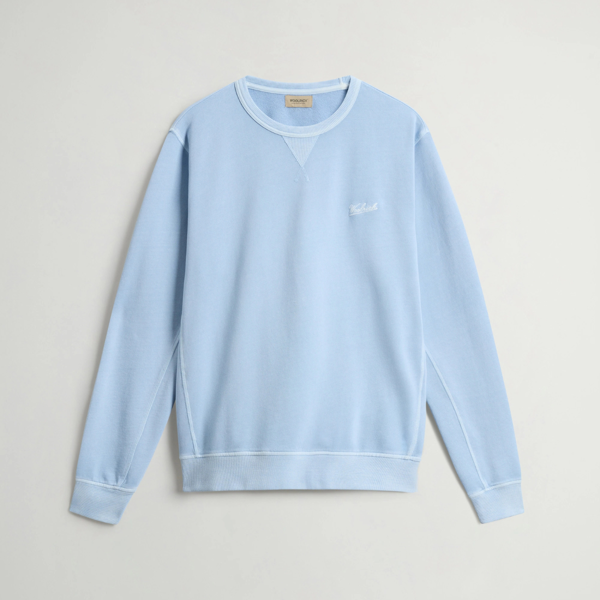 Woolrich Felpa Girocollo in Cotone Uomo Garment Flask