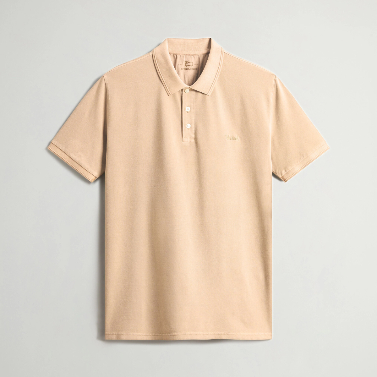 Woolrich Polo in Piquè di Cotone Elasticizzato Uomo Macknack Dove