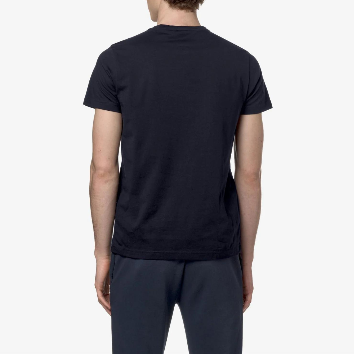 K-Way T-Shirt in Cotone Le Vrai Eduard Richiudibile Unisex Blu