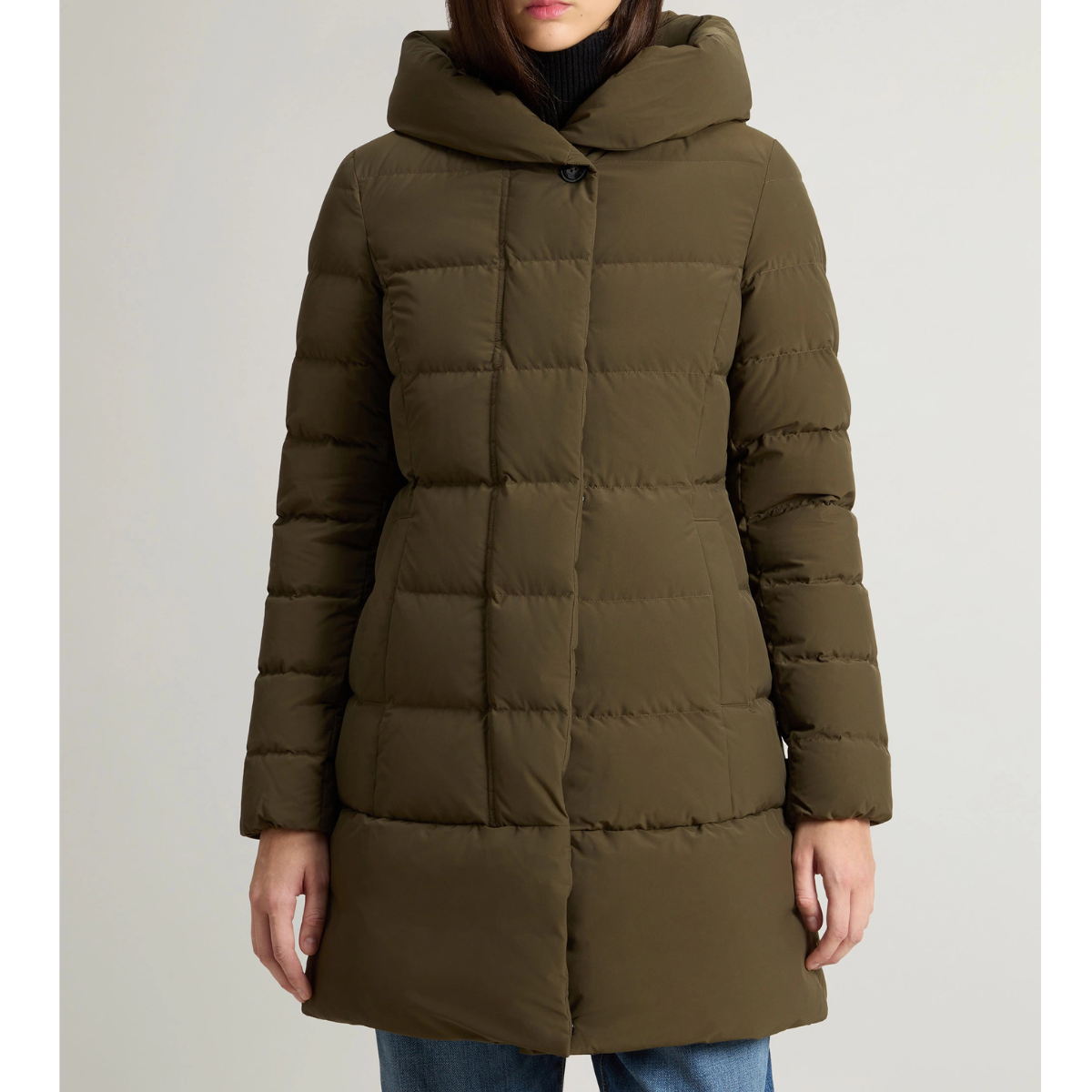 Woolrich Parka Trapuntato Puffy Prescott Donna Dark Green