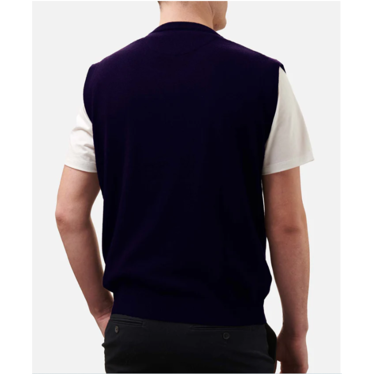 MC2 Saint Barth Gilet in Misto Lana Uomo Russel Blu Navy