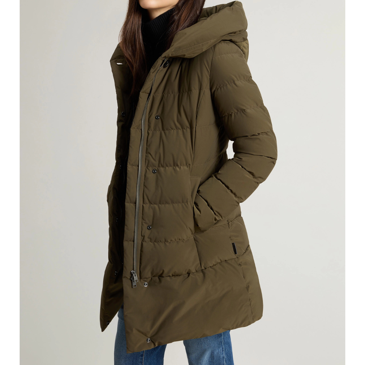Woolrich Parka Trapuntato Puffy Prescott Donna Dark Green