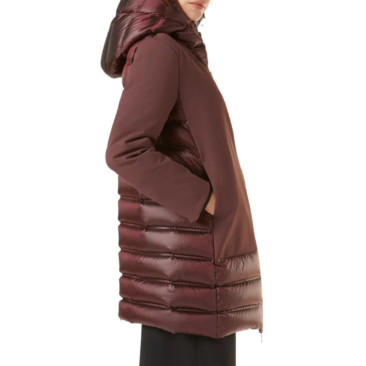 RRD Giubbotto in Piuma Donna Jkt Winter Hybrid Parka Lady Marrone
