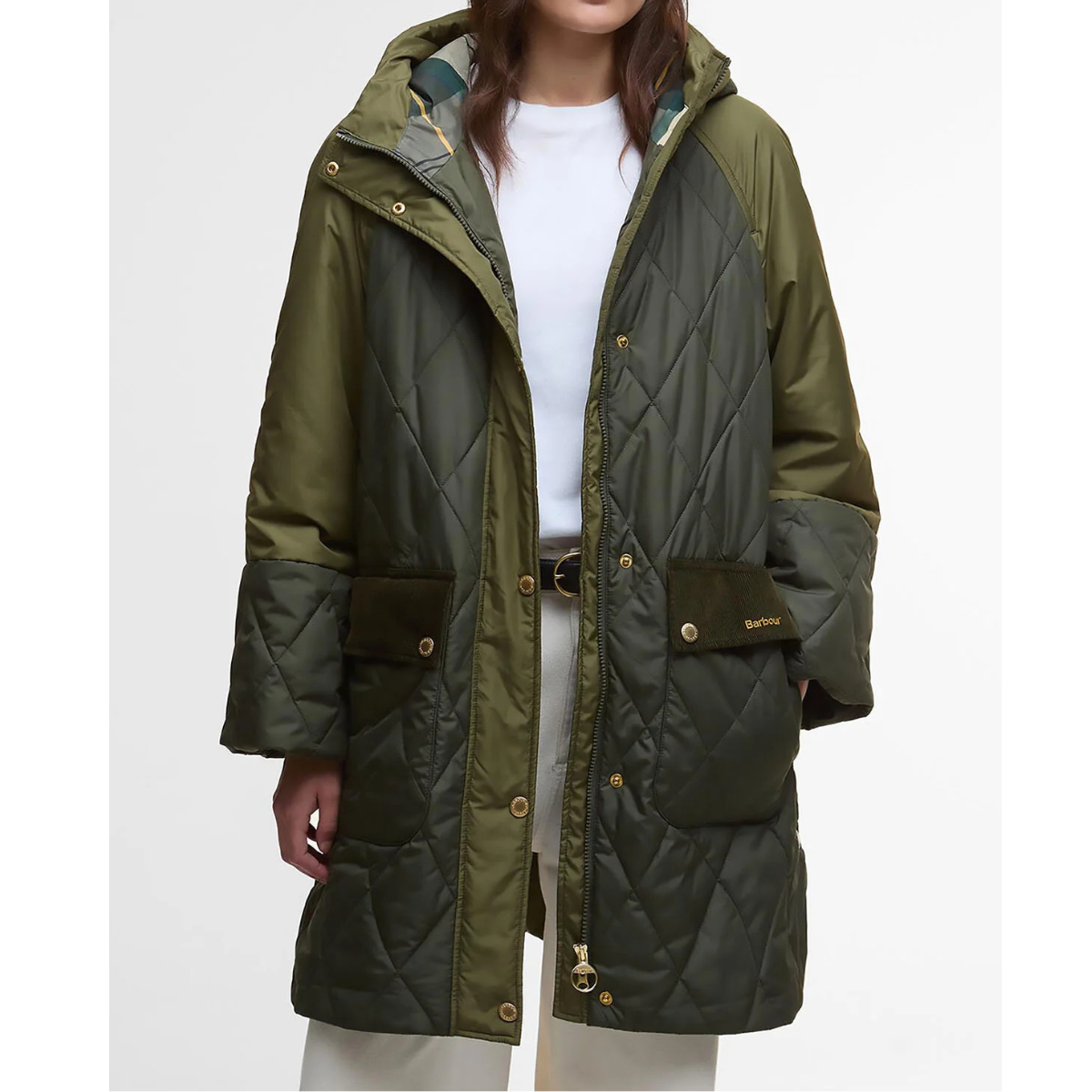 Barbour Giacca Trapuntata Elspeth Quilted Jacket Donna Verde Oliva