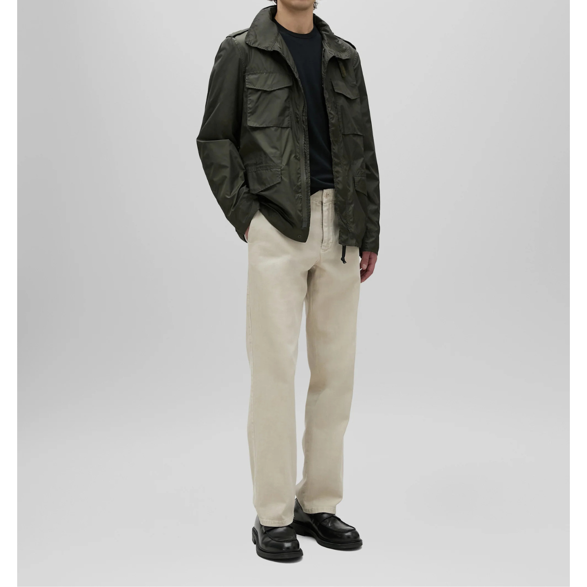 Aspesi Giacca in Misto Cotone Sfoderata Uomo Minifield Cot Verde Militare