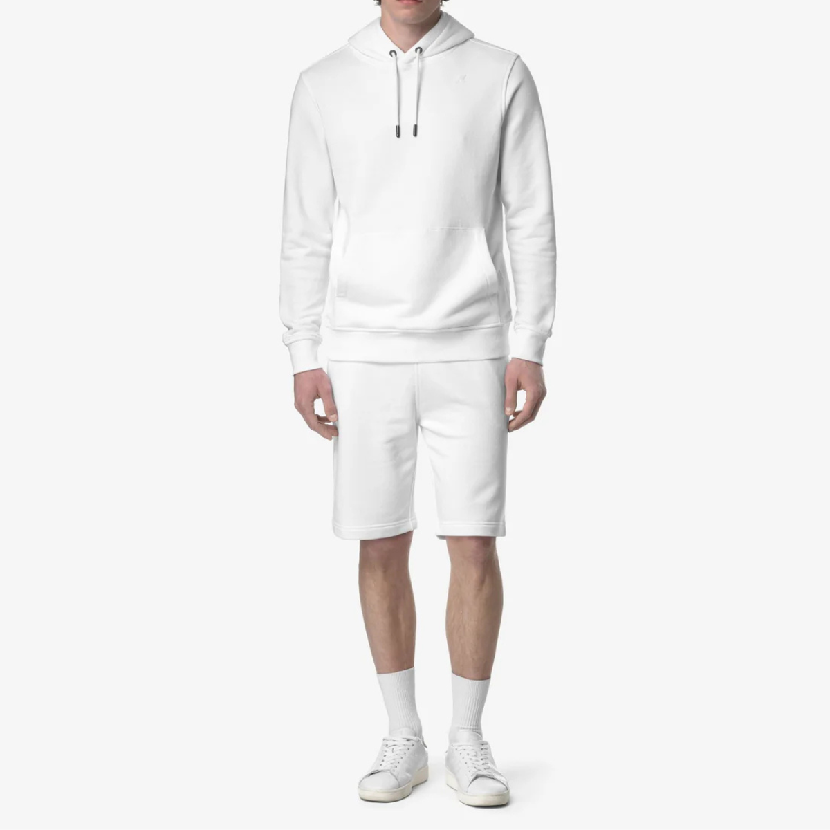 K-Way Shorts in Cotone Erik French Terry Uomo White